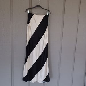 Topshop Colorblock Maxi Skirt Size 8 Viscose Women